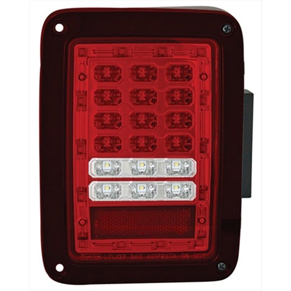 Ipcw IPCW LEDT-420CR Jeep Wrangler 2007 - 2013 Tail Lamps; LED Ruby Red LEDT-420CR